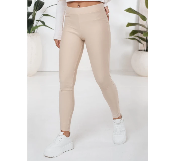 Dámské legíny béžové model 21991610 - Dstreet Dámské legíny béžové model 21991610 - Dstreet