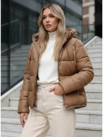 Dámská zimní dlouhá velbloudí bunda Dstreet TY5167 Dámská zimní dlouhá velbloudí bunda Dstreet TY5167