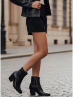 Dámské podzimní černé kozačky Dstreet ZY1018