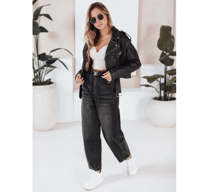 Dámské džíny balloon fit černé Dstreet UY2743 Dámské džíny balloon fit černé Dstreet UY2743