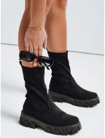 Dámské boty na platformě černé Dstreet ZY1135