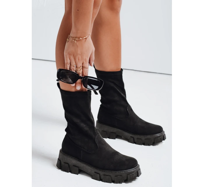 Dámské boty na platformě černé Dstreet ZY1135 Dámské boty na platformě černé Dstreet ZY1135