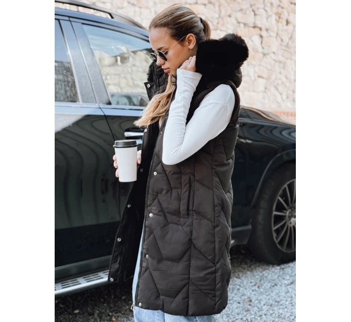 Dámská prošívaná vesta černá model 21993337 - Dstreet Dámská prošívaná vesta černá model 21993337 - Dstreet