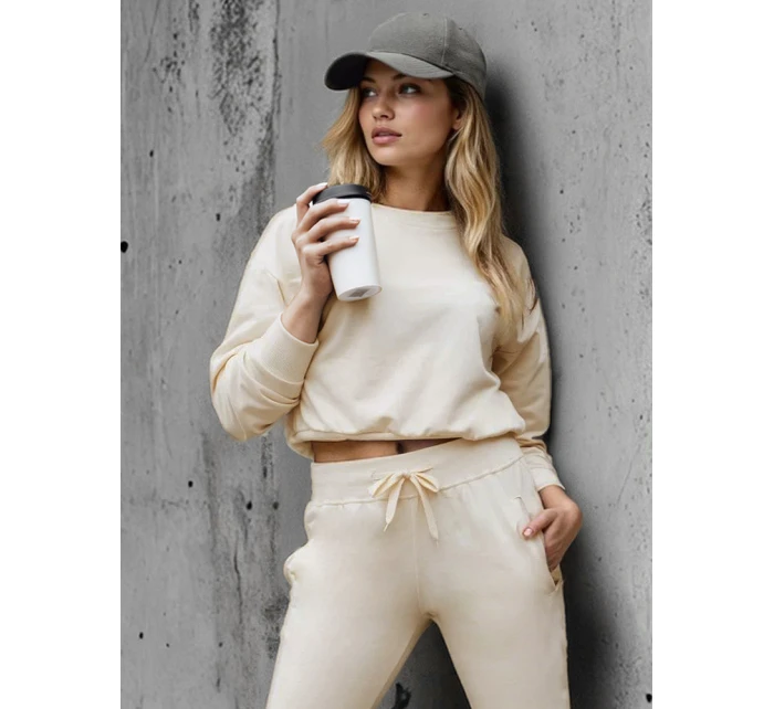 Dámská klasická krémová mikina model 21993508 - Dstreet Dámská klasická krémová mikina model 21993508 - Dstreet