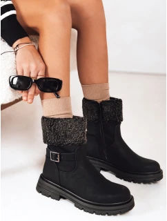 Dámské zateplené boty černé Dstreet ZY1227