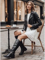 Dámské zateplené boty černé Dstreet ZY1229 Dámské zateplené boty černé Dstreet ZY1229