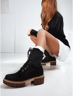 Dámské šněrovací boty černé Dstreet ZY1239