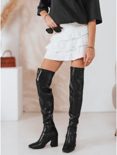 Dámské kozačky nad kolena černé Dstreet ZY1245