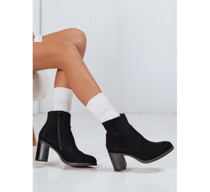 Dámské semišové kozačky černé Dstreet ZY1247 Dámské semišové kozačky černé Dstreet ZY1247