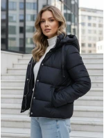 Dámská zimní dlouhá bunda tmavě modrá Dstreet TY5467
