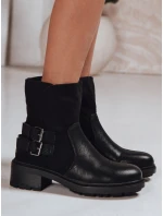 Dámské kozačky s ovčí kůží černé Dstreet ZY1250