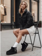 Dámské semišové sněhule černé Dstreet ZY1297 Dámské semišové sněhule černé Dstreet ZY1297