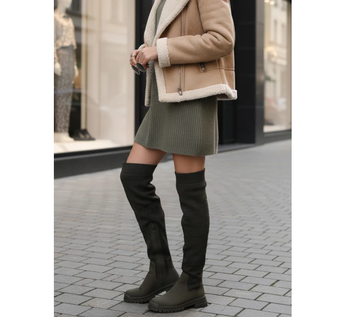 Dámské boty ELEFIVE green Dstreet ZY1303 Dámské boty ELEFIVE green Dstreet ZY1303