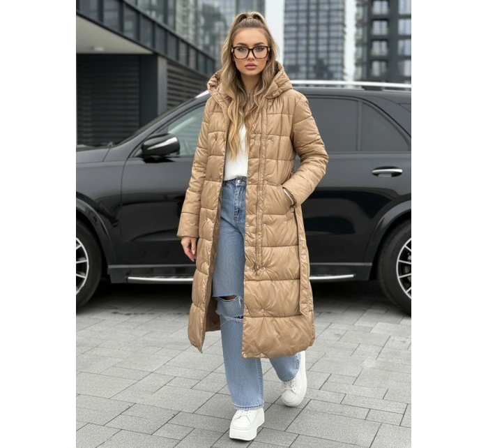 Dámský zimní kabát oboustranný velbloudí Dstreet TY5480 Dámský zimní kabát oboustranný velbloudí Dstreet TY5480