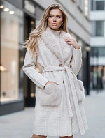 Dámský kožich béžový FashionStreet TY5278z