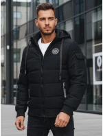 Pánská prošívaná bunda černá Dstreet TX4638z