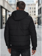 Pánská prošívaná bunda černá Dstreet TX4638z