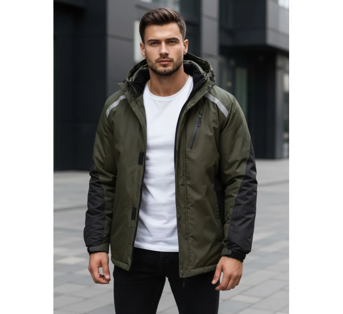 Pánská zelená bunda Dstreet TX5128 Pánská zelená bunda Dstreet TX5128