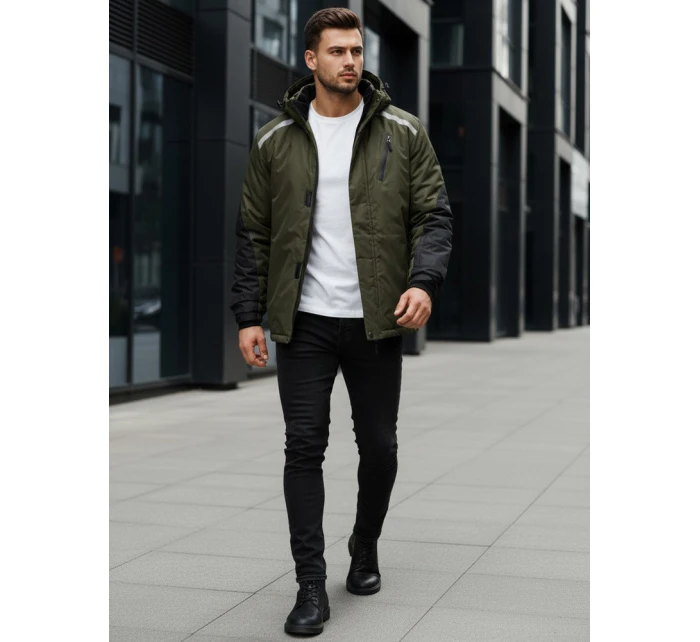 Pánská zelená bunda Dstreet TX5128 Pánská zelená bunda Dstreet TX5128