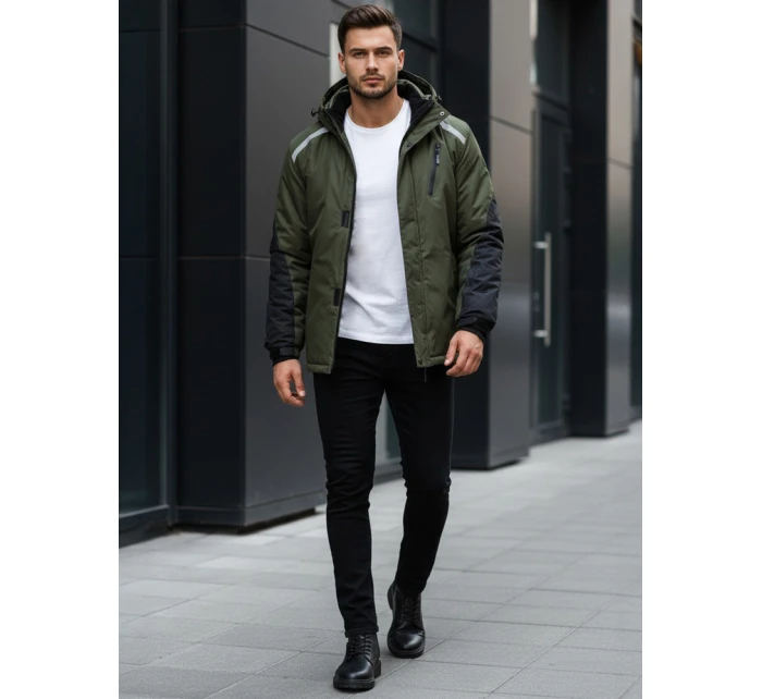 Pánská zelená bunda Dstreet TX5128 Pánská zelená bunda Dstreet TX5128