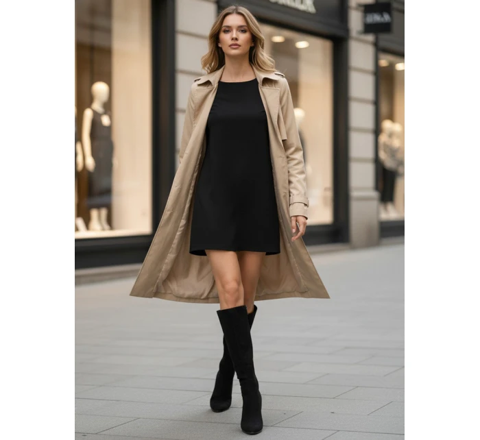 Dámské semišové kozačky černé Dstreet ZY1335 Dámské semišové kozačky černé Dstreet ZY1335