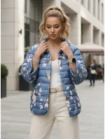 Dwustronna kurtka damska pikowana FLORIS niebieska FashionStreet TY5527 Dwustronna kurtka damska pikowana FLORIS niebieska FashionStreet TY5527