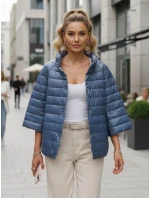 Dwustronna kurtka damska pikowana FLORIS niebieska FashionStreet TY5527 Dwustronna kurtka damska pikowana FLORIS niebieska FashionStreet TY5527