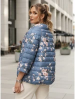 Dwustronna kurtka damska pikowana FLORIS niebieska FashionStreet TY5527 Dwustronna kurtka damska pikowana FLORIS niebieska FashionStreet TY5527