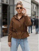 Dámská semišová bunda světle hnědá hit sezóny FashionStreet TY5575