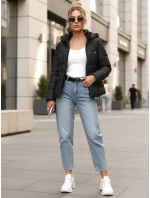 Dámská prošívaná bunda s kapucí černá FashionStreet TY5591