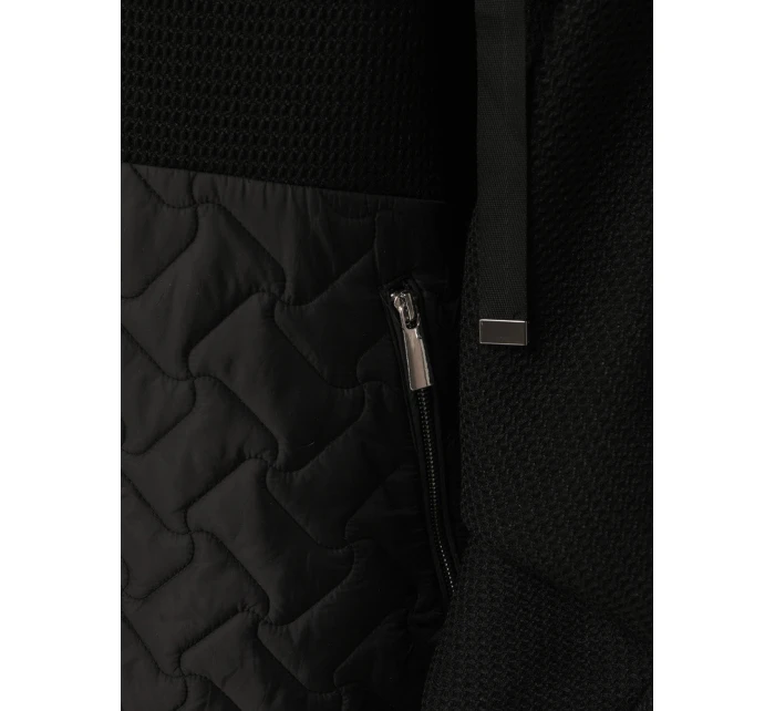 Dámská přechodná bunda oversize s kapucí černá FashionStreet TY5594 Dámská přechodná bunda oversize s kapucí černá FashionStreet TY5594