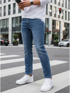 Pánské modré džíny slim fit FashionStreet UX4475