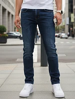 Pánské džíny slim fit navy blue FashionStreet UX4479