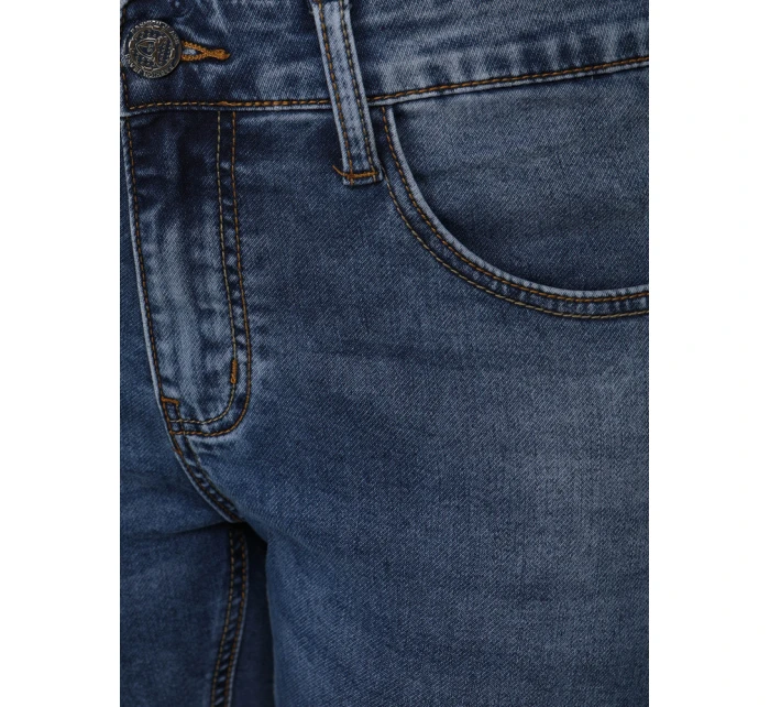 Pánské modré džínové kalhoty slim fit FashionStreet UX4481 Pánské modré džínové kalhoty slim fit FashionStreet UX4481