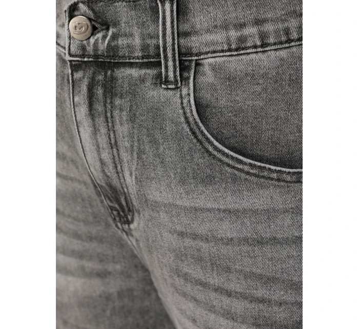 Dámské džíny mom fit s vysokým pasem šedé DSTREET UY2890 Dámské džíny mom fit s vysokým pasem šedé DSTREET UY2890