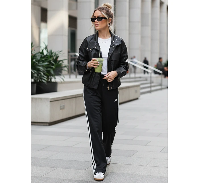 Dámská bunda z ekokůže oversize s vysokým límcem černá FashionStreet TY5651 Dámská bunda z ekokůže oversize s vysokým límcem černá FashionStreet TY5651