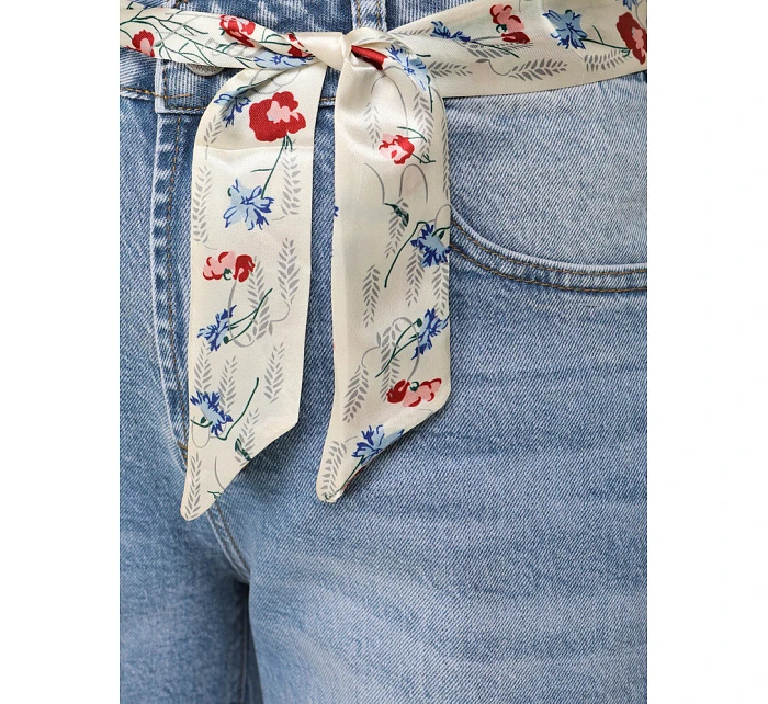 Dámské pytlovité džíny s vysokým sedem modré FashionStreet UY2928 Dámské pytlovité džíny s vysokým sedem modré FashionStreet UY2928