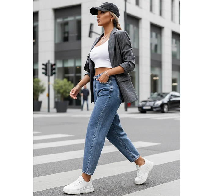 Dámské džíny balloon fit s vysokým sedem FashionStreet UY2929 Dámské džíny balloon fit s vysokým sedem FashionStreet UY2929