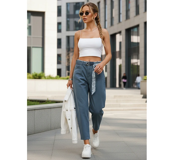Dámské džíny mom fit s vysokým pasem modré FashionStreet UY2933 Dámské džíny mom fit s vysokým pasem modré FashionStreet UY2933