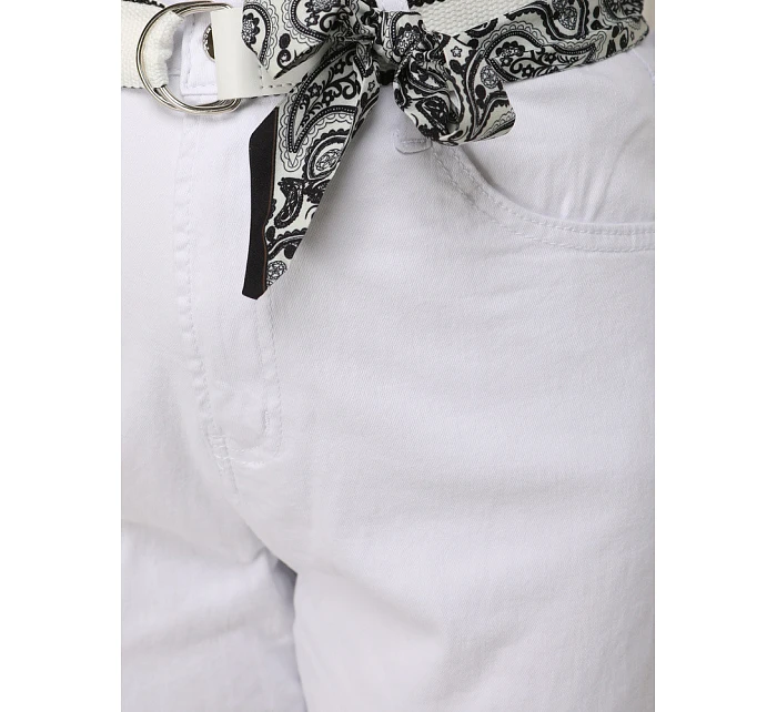 Dámské džíny mom fit s vysokým pasem bílé FashionStreet UY2935 Dámské džíny mom fit s vysokým pasem bílé FashionStreet UY2935