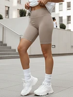 Dámské sportovní cyklistické šortky v béžovo-šedé barvě FashionStreet SY0568