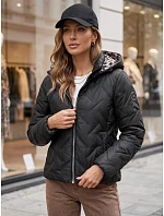 Dámská přechodná bunda s kapucí, černá, FashionStreet TY5773 Dámská přechodná bunda s kapucí, černá, FashionStreet TY5773