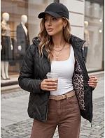 Dámská přechodná bunda s kapucí, černá, FashionStreet TY5773 Dámská přechodná bunda s kapucí, černá, FashionStreet TY5773