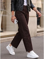 Jeansy damskie balloon fit z wysokim stanem brązowe FashionStreet UY3120 Jeansy damskie balloon fit z wysokim stanem brązowe FashionStreet UY3120