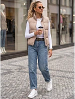 Jeansy damskie baggy z paskiem niebieskie FashionStreet UY3123 Jeansy damskie baggy z paskiem niebieskie FashionStreet UY3123