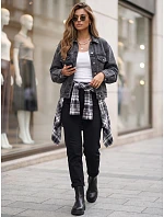 Dámská džínová bunda oversize STEFANIA, černá, FashionStreet TY6011