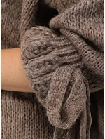 Sweter damski oversize mokka FashionStreet MY2571 Sweter damski oversize mokka FashionStreet MY2571