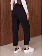 Spodnie damskie joggery z gumką w pasie czarne FashionStreet UY3152 Spodnie damskie joggery z gumką w pasie czarne FashionStreet UY3152