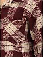 Kurtka damska w oversize bordowa model 22365109 - FashionStreet