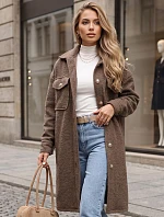 Dlouhý dámský kabát z ovčí kůže Fango FashionStreet NY0803